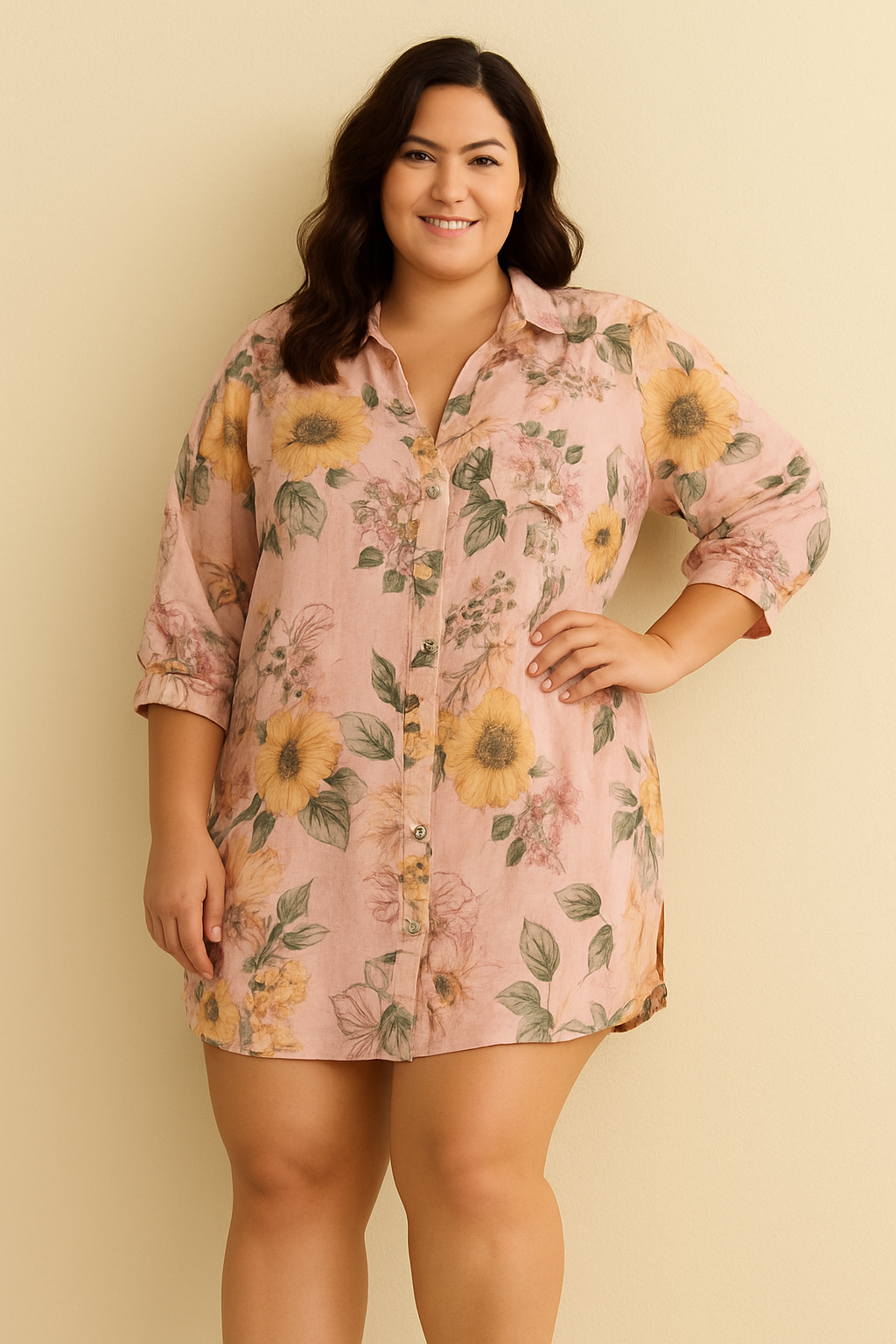 floral tunic