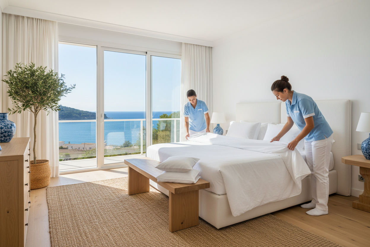 Koordynacja sprzątania apartamentu/willi